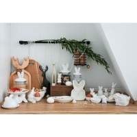 Блюдо &laquo;Зайка в золотом&raquo;, d=20,5 см, цвет белый