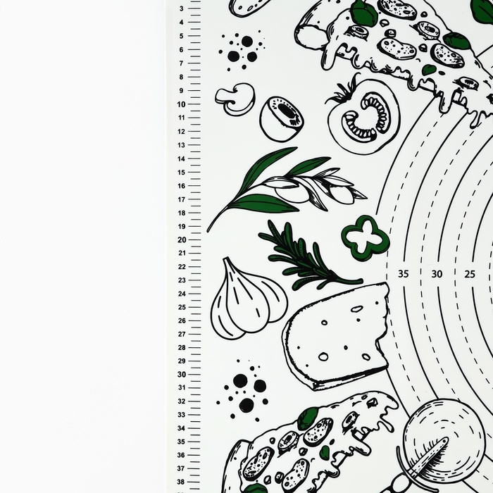 Силиконовой коврик для выпечки «Pizza time», 50 х 70 см Силиконовой коврик для выпечки «Pizza time», 50 х 70 см