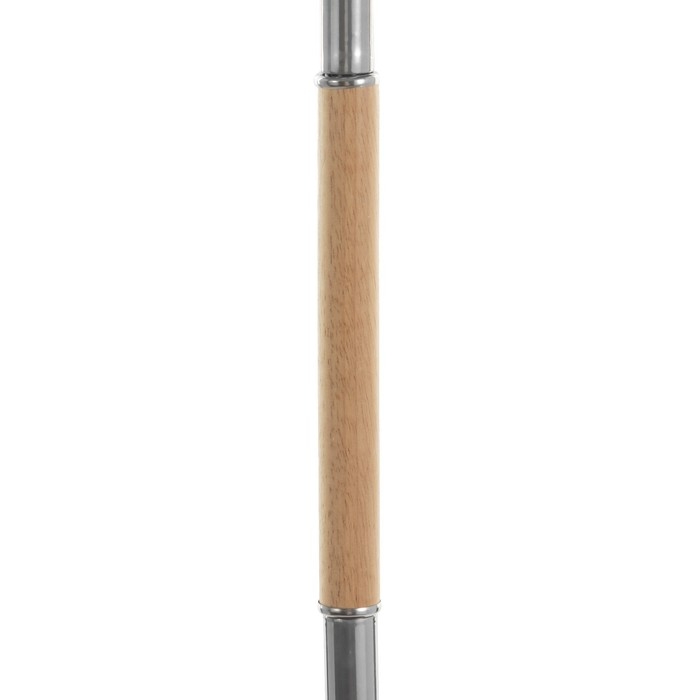 Торшер "Патрисиа" 1х15Вт Е27 со столиком хром/коричневый 40х40х157см