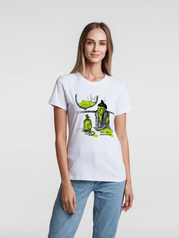 Футболка женская &laquo;Любительница&raquo;, белая, размер S