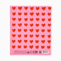 Тетрадь А5, 96 листов на скрепке, внутренний блок №1 «Сердечки» уф лак Тетрадь А5, 96 листов на скрепке, внутренний блок №1 «Сердечки» уф лак