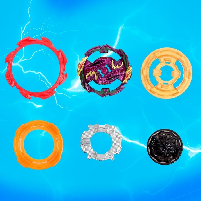 Боевой волчок &laquo;Шторм&raquo;, с устройством для запуска