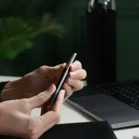 Ручка шариковая Scribo, матовая черная Ручка шариковая Scribo, матовая черная