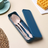 Набор столовых приборов в футляре Доляна, вилка, ложка, нож, цвет МИКС Набор столовых приборов в футляре Доляна, вилка, ложка, нож, цвет МИКС