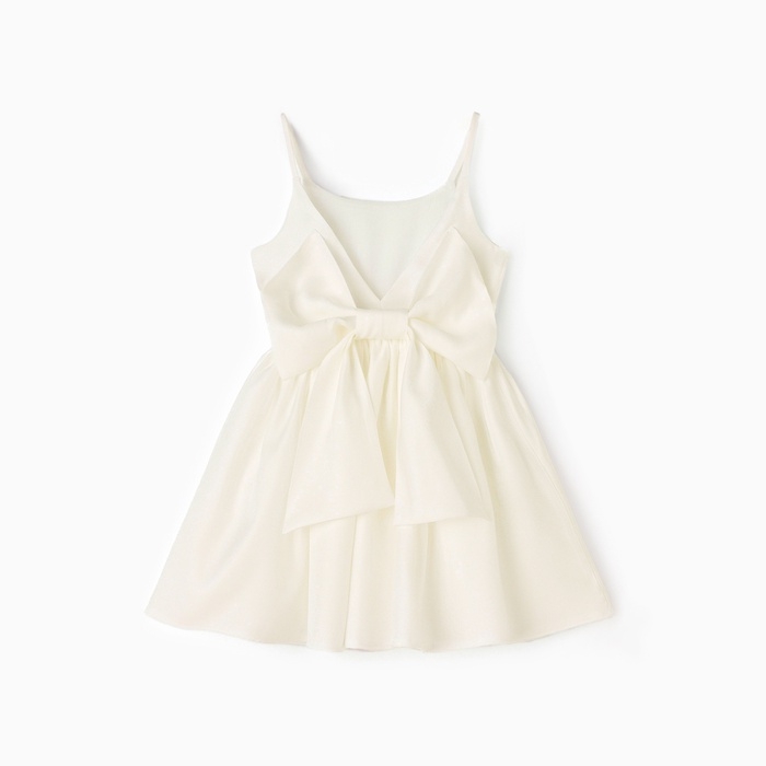 Новый год. Платье для девочки, MINAKU :Party Dress, цвет молочный, рост 128 см