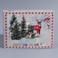 Подарочная коробка складная, новогодняя&laquo;Новогодняя акварель&raquo;, 20 х 15 х 8 см, Новый год