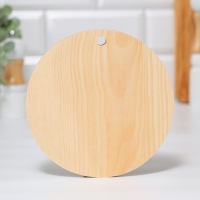 Доска из массива кедра &laquo;Лошадь&raquo;, круглая, 18 &times; 18 см