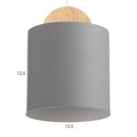 Бра "Кристер" Е27 40Вт серый 13х18х43 см Бра "Кристер" Е27 40Вт серый 13х18х43 см