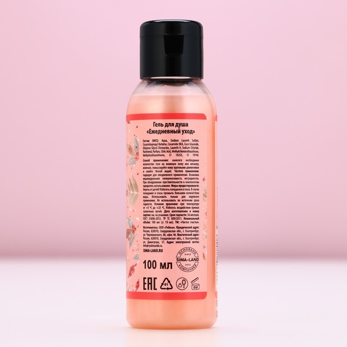 Гель для душа «Чудес круглый год!», 100 мл, аромат ягодный чизкейк, Новый Год Гель для душа «Чудес круглый год!», 100 мл, аромат ягодный чизкейк, Новый Год