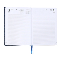 Ежедневник датированный 2025 года, A5 168 листов, Attomex. Croco, твердая обложка кожзам с поролоном, перефото, ляссе, блок 70, синий Ежедневник датированный 2025 года, A5 168 листов, Attomex. Croco, твердая обложка кожзам с поролоном, перефото, ляссе, блок 70, синий