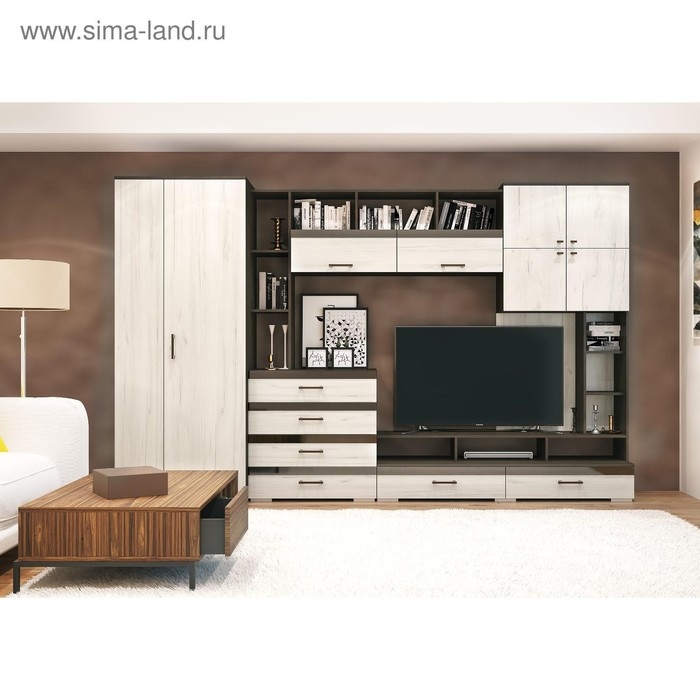 Гостиная Коста, 3200х2000х574, Венге/Прованс Гостиная Коста, 3200х2000х574, Венге/Прованс