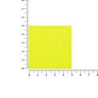 Лейбл из ПВХ Dzeta, L, желтый неон