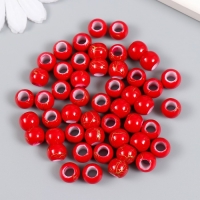 Бусины для творчества пластик "Линии на красном" набор 20 гр 1х1х0,8 см Бусины для творчества пластик "Линии на красном" набор 20 гр 1х1х0,8 см
