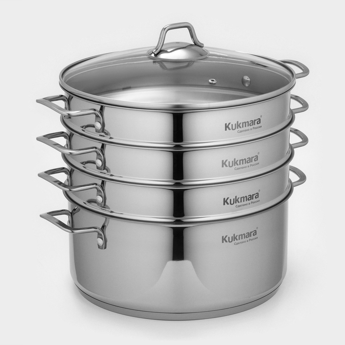 Мантоварка 3в1, 7 л, d=28 см, 3 секции, стеклянная крышка, капсульное дно, индукция Мантоварка 3в1, 7 л, d=28 см, 3 секции, стеклянная крышка, капсульное дно, индукция