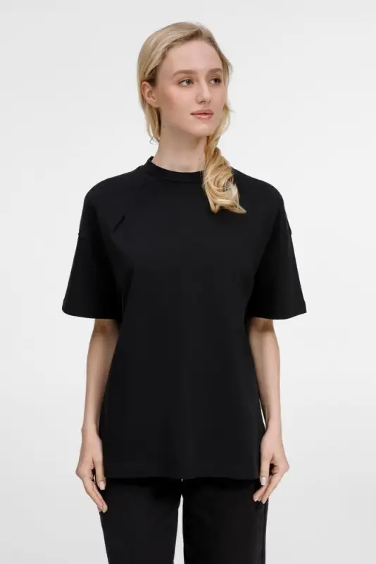 Футболка оверсайз унисекс Sinkopa, черная, размер XS/S