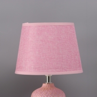 Лампа настольная "Узор" 1х40Вт Е14 розовый 20х20х34см