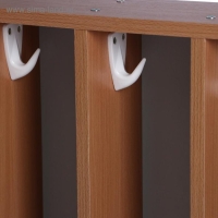 Полотенечница настенная (5-ти секционная), 700х130х690, ЛДСП, цвет бук Полотенечница настенная (5-ти секционная), 700х130х690, ЛДСП, цвет бук