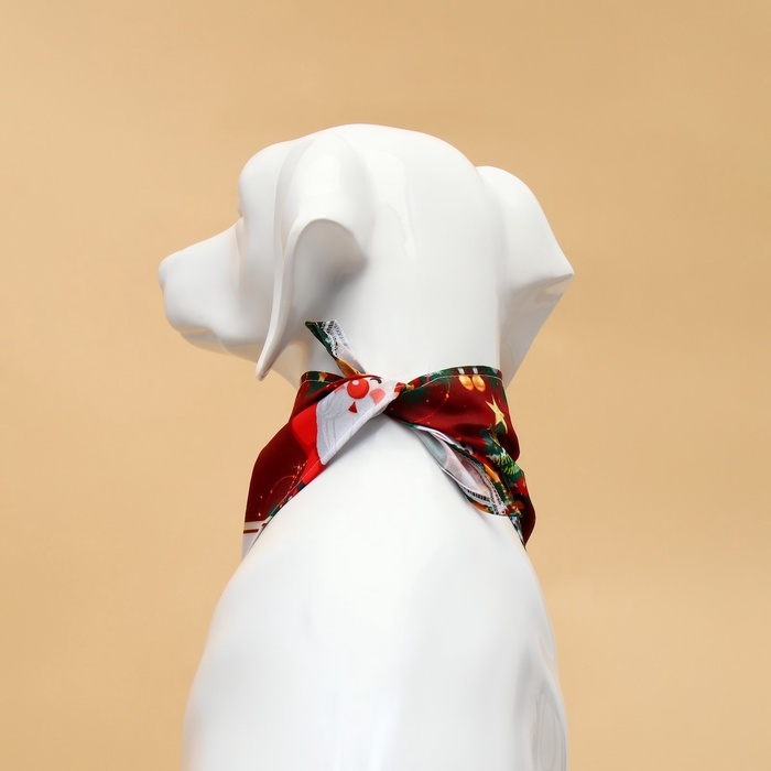 Новый год. Бандана для животных Новый год. Бандана для животных "Колокольчик", размер L (ОШ до 62 см)