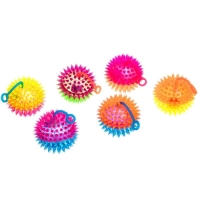 Мяч &laquo;Ёжик&raquo;, световой, с пищалкой 7,5 см, цвета МИКС