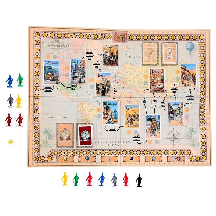 Настольная игра &laquo;Вокруг света за 80 дней&raquo;