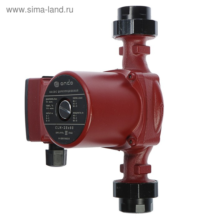 Насос циркуляционный ONDO CLM 25/6, 90 Вт, напор 6 м, 50 л/мин Насос циркуляционный ONDO CLM 25/6, 90 Вт, напор 6 м, 50 л/мин