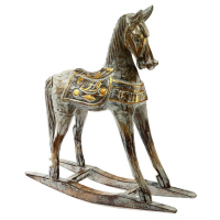 Сувенир дерево "Лошадка-качалка" 45х12х45 см