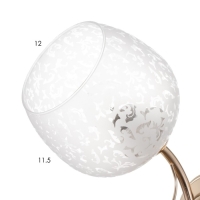 Бра 2195/1 E27 40Вт золотой 16х13х23 см