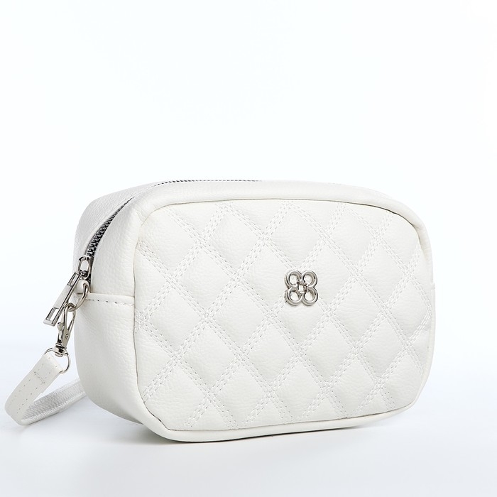 Сумка кросс-боди на молнии, цвет белый