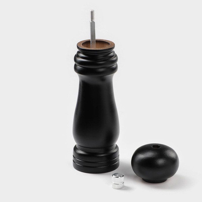 Мельница для специй Доляна, 17&times;4,5 см, металлический механизм, цвет чёрное дерево