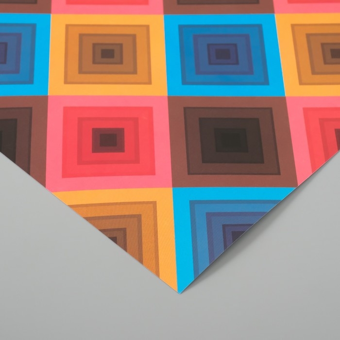 Бумага для скрапбукинга "Ромбы" плотность 180 гр набор 5 шт 30,5х32 см