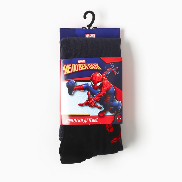 Колготки Марвел &laquo;Ночной город&raquo;, цвет чёрный/серый, 116-122 см