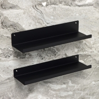 Полки для хранения «Лофт Арт», 35×10×3,5 см, 2 шт, цвет чёрный Полки для хранения «Лофт Арт», 35×10×3,5 см, 2 шт, цвет чёрный