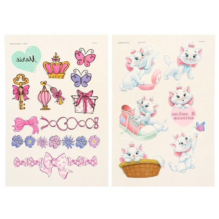 Набор детских татуировок «Коты аристократы: Мари» Набор детских татуировок «Коты аристократы: Мари»