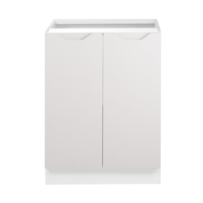 Шкаф напольный 800 Хельга, 800х500х824, Белый/Грей софт МДФ Шкаф напольный 800 Хельга, 800х500х824, Белый/Грей софт МДФ