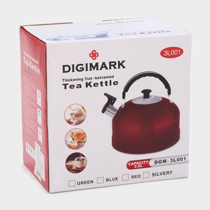 Чайник со свистком из нержавеющей стали &laquo;Семейный&raquo;, 2,8 л