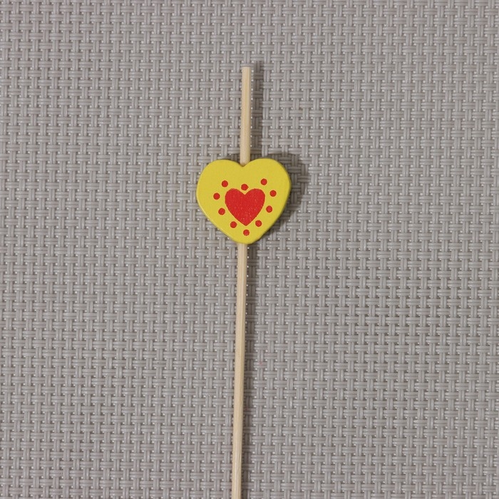 Шпажки Доляна &laquo;Сердце&raquo;,12 см, набор 25 шт, цвет МИКС