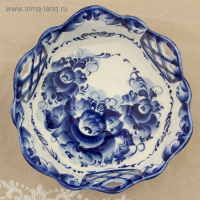 Сухарница &laquo;Уют&raquo;, 20&times;20&times;10 см, гжель