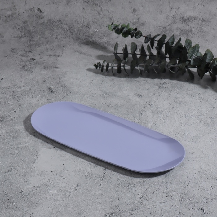 Подставка для хранения косметических принадлежностей, нержавеющая сталь, 22,9 &times; 9,7 &times; 0,7 см, цвет сиреневый