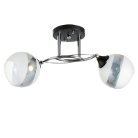 Люстра Светогор 5861/2 2х60W Е27 чёрный/хром Люстра Светогор 5861/2 2х60W Е27 чёрный/хром