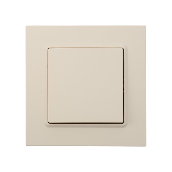 Выключатель ТОТ Elegant, 10 А, 1 кл., скрытый, бежевый