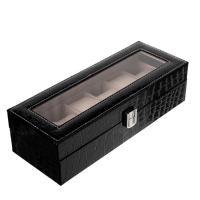 Шкатулка кожзам под часы 6 отделений "Шоколад" 9х31х10 см Шкатулка кожзам под часы 6 отделений "Шоколад" 9х31х10 см