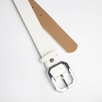 Ремень женский, ширина 3 см, цвет белый Ремень женский, ширина 3 см, цвет белый