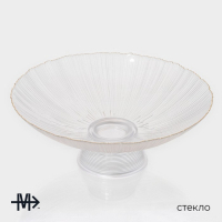 Ваза из стекла для фруктов &laquo;Фейверк&raquo;, 3,7 л, 33&times;13,5 см, цвет прозрачный