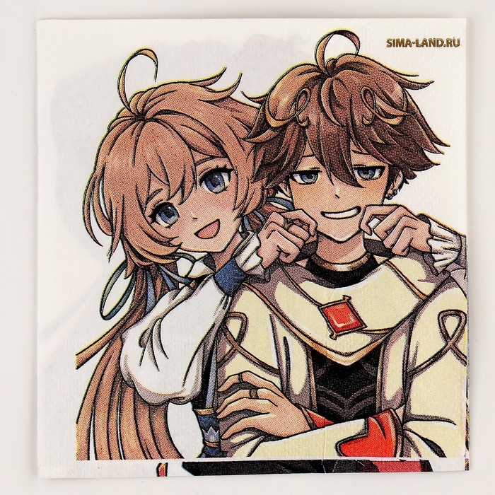 Салфетки бумажные 25*25см &laquo;Геншин&raquo; (набор 20 шт)