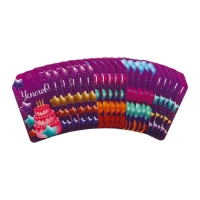 Набор шильдиков "Пожелания" фиолетовый фон, 4 вида, 20 штук, 5,5 х 8 см Набор шильдиков "Пожелания" фиолетовый фон, 4 вида, 20 штук, 5,5 х 8 см