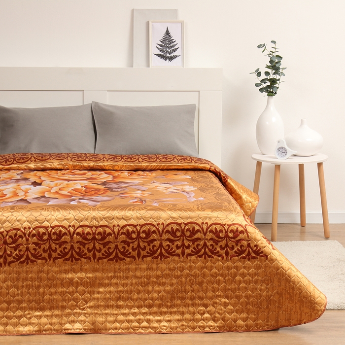 Покрывало 3D Marianna евро макси &laquo;Маргарита&raquo;, 230х250 см, искусственный шёлк, пэ100%