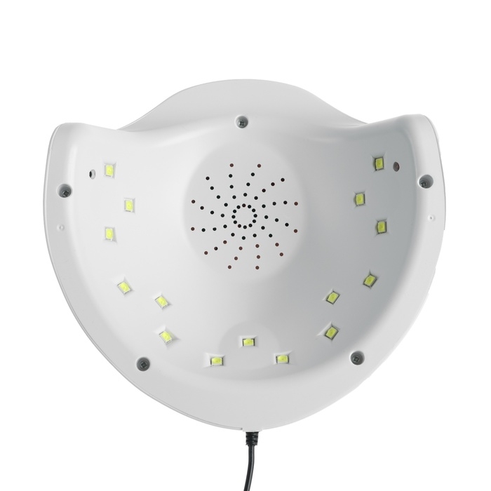 Лампа для гель-лака Luazon LUF-06, UV/LED, 36 Вт, 15 диодов, таймер 30/60/90 с, USB, белая Лампа для гель-лака Luazon LUF-06, UV/LED, 36 Вт, 15 диодов, таймер 30/60/90 с, USB, белая
