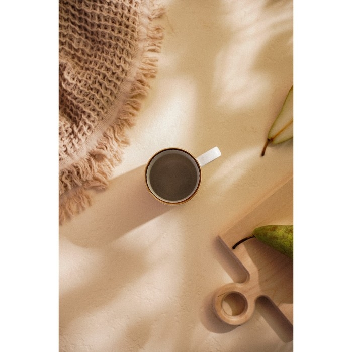 Кружка фарфоровая SL Home «Волна в камне», 350 мл, цвет белый Кружка фарфоровая SL Home «Волна в камне», 350 мл, цвет белый