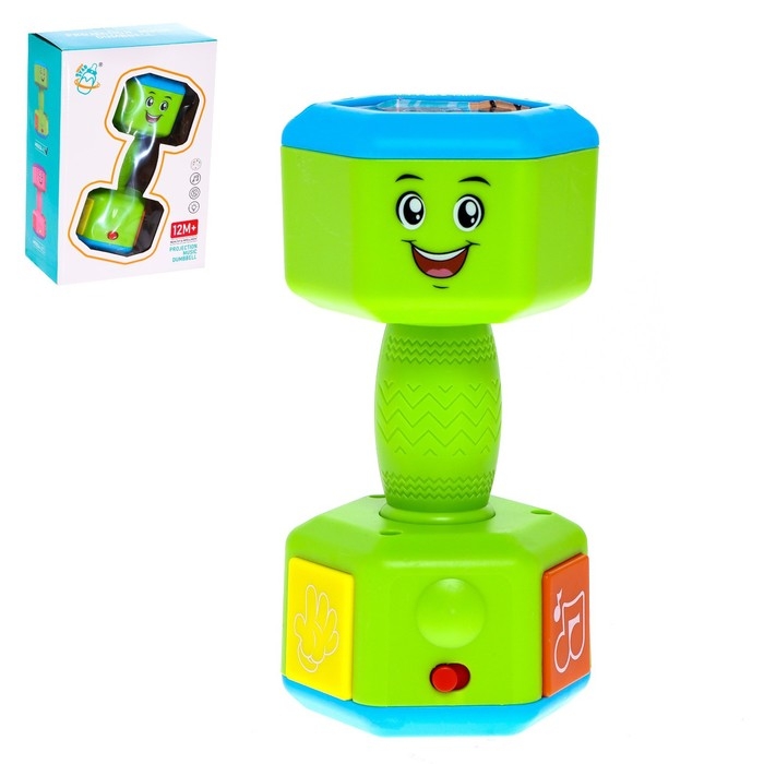 Музыкальный ночник-проектор &laquo;Гантель&raquo;, свет, звук