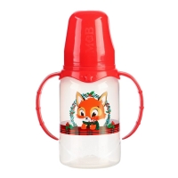 Подарочный набор новогодний &laquo;Наше счастье&raquo;: бутылочка для кормления 150 мл. + пустышка силикон ортодонтическая, Крошка Я